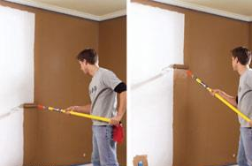Roll the full height of the wall